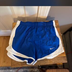 Nike Women's Athletic Shorts in Blue and White